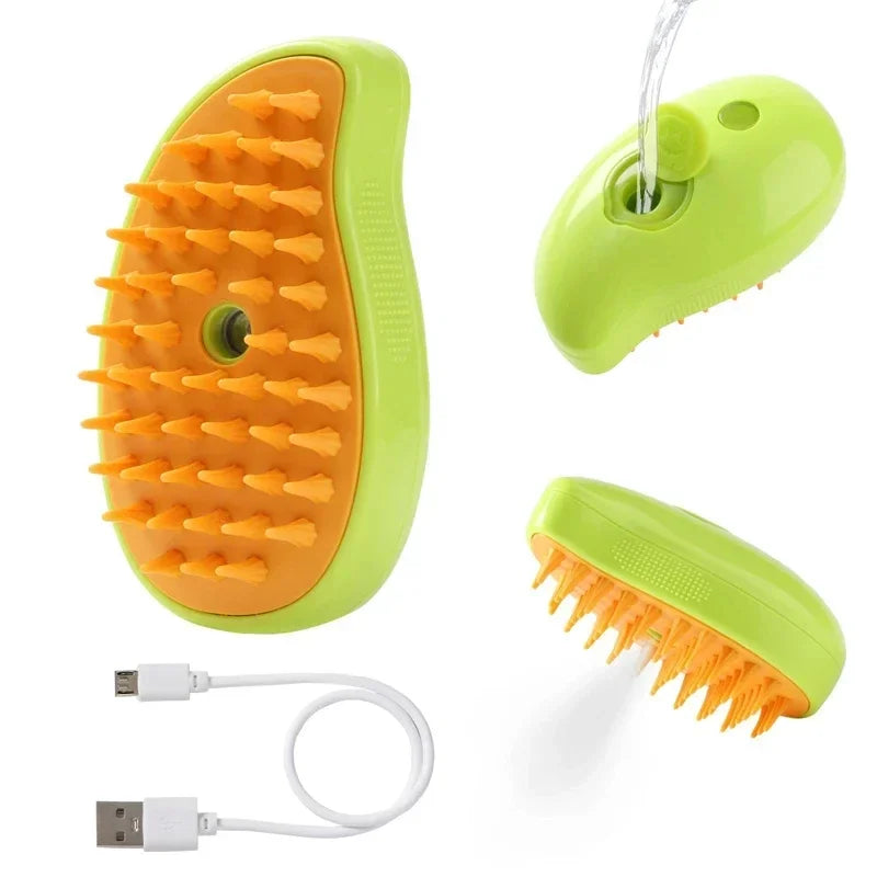 Escova Massageadora com Spray - SoftPet