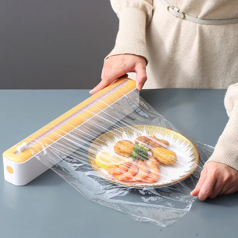 Dispensador de Papel Filme Multifuncional de Cozinha - CorteCerto