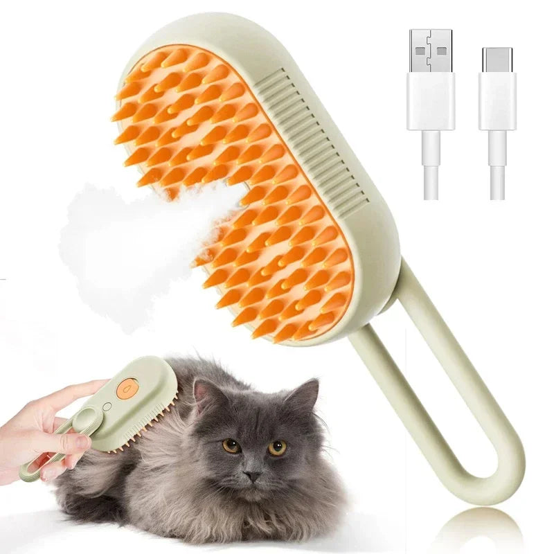 Escova Massageadora com Spray - SoftPet