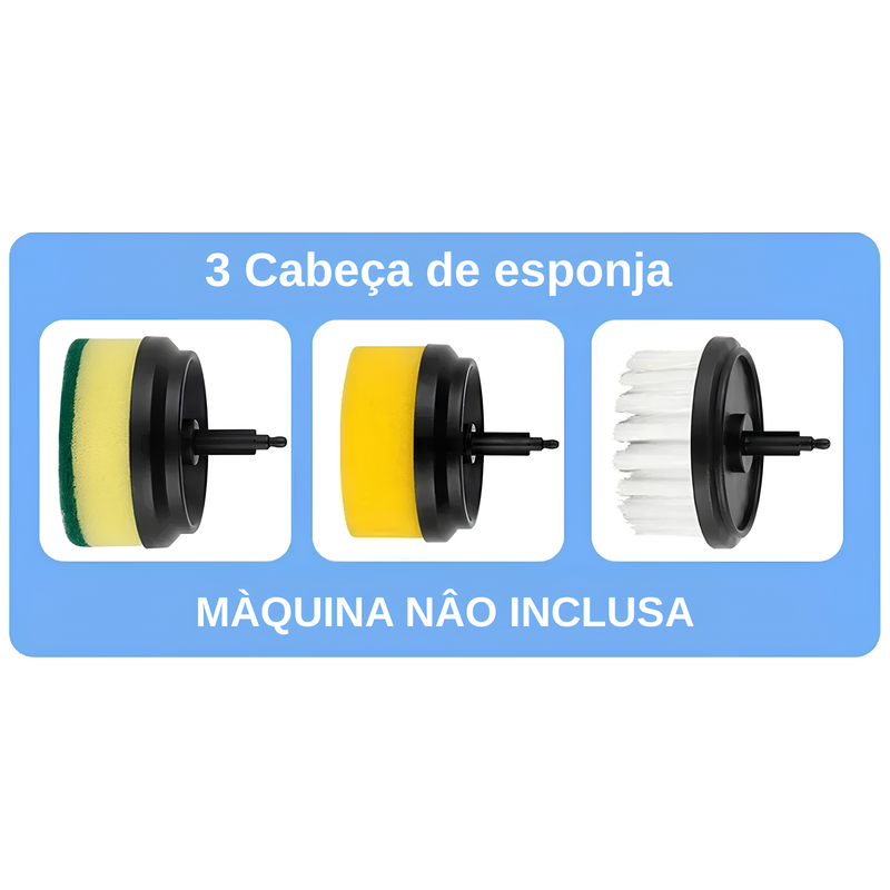 Escova Elétrica Compacta para Limpeza Profunda - TurboClean