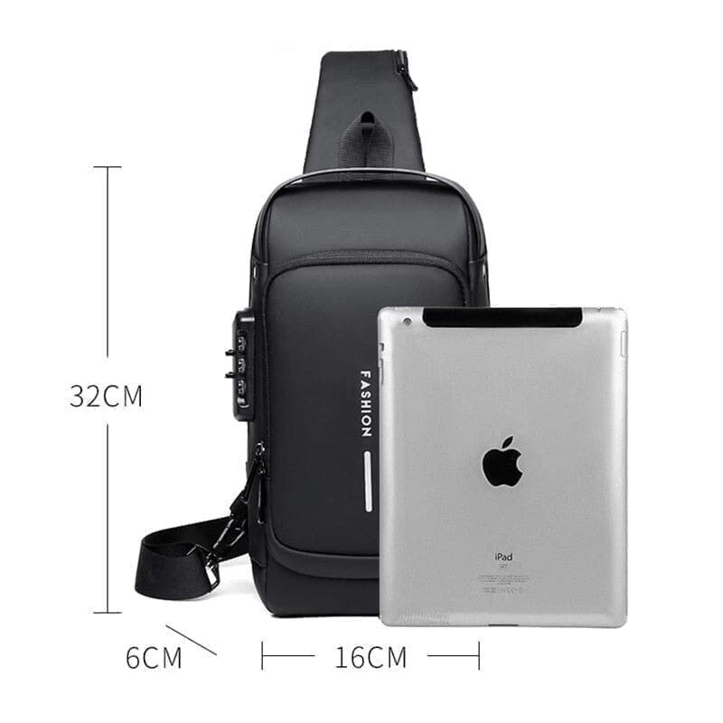 Slim Bag - Mochila Anti-Furto com Senha USB