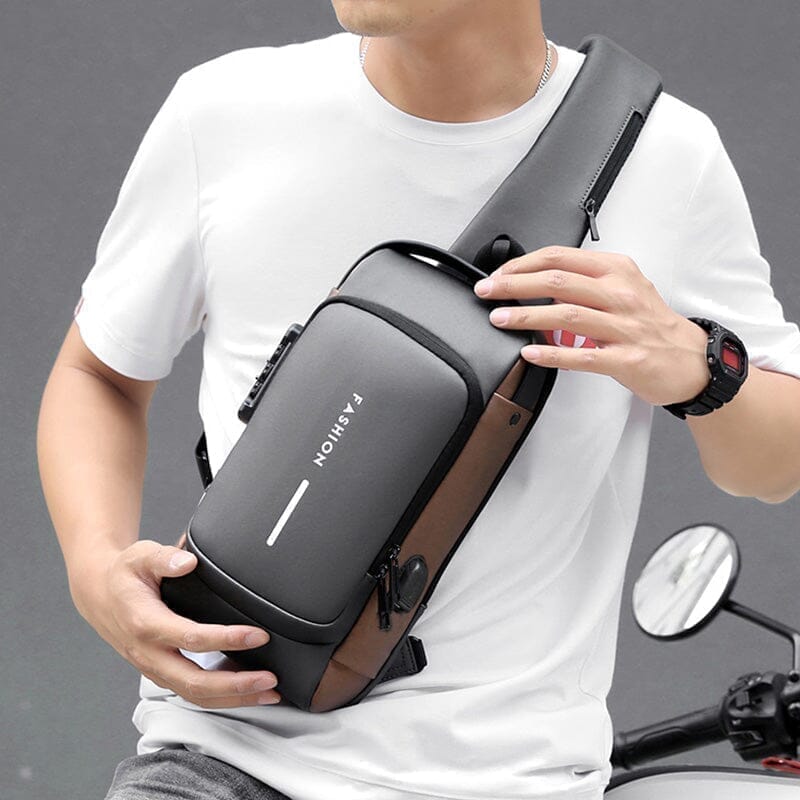 Slim Bag - Mochila Anti-Furto com Senha USB