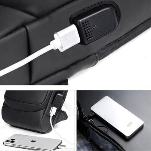 Slim Bag - Mochila Anti-Furto com Senha USB